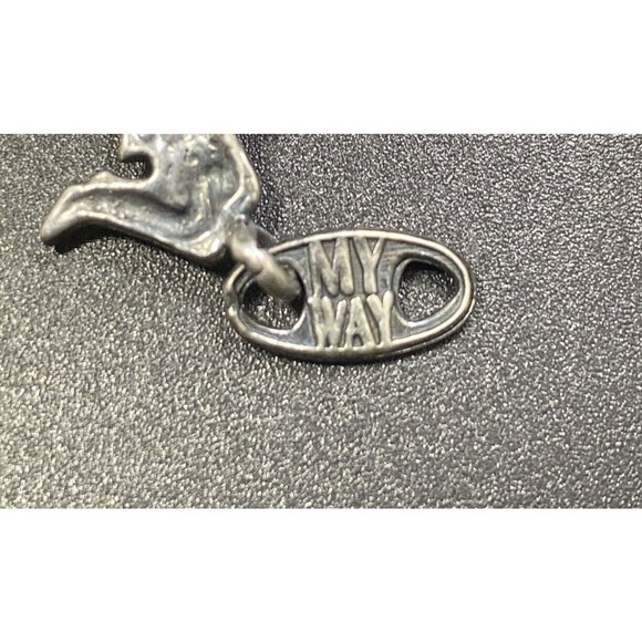 925 Sterling Silver My Way Cheerleader Link Bracelet 7.5 - Picture 4 of 8